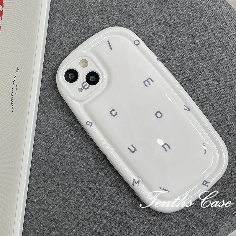 Vivo Y36 V27e Y02 Y35 Y16 Y22s Y02s V25e Y15A Y15s Y21T Y21s Y12A Y12s Y33s Y33T Y20i Y20s Y20s(G)Y17 Y15 Y12 Y11 Y51 Y31 Y1s Y91C Y91i Y95Huruf Simple Casing Ponsel Sabun Soft Cover