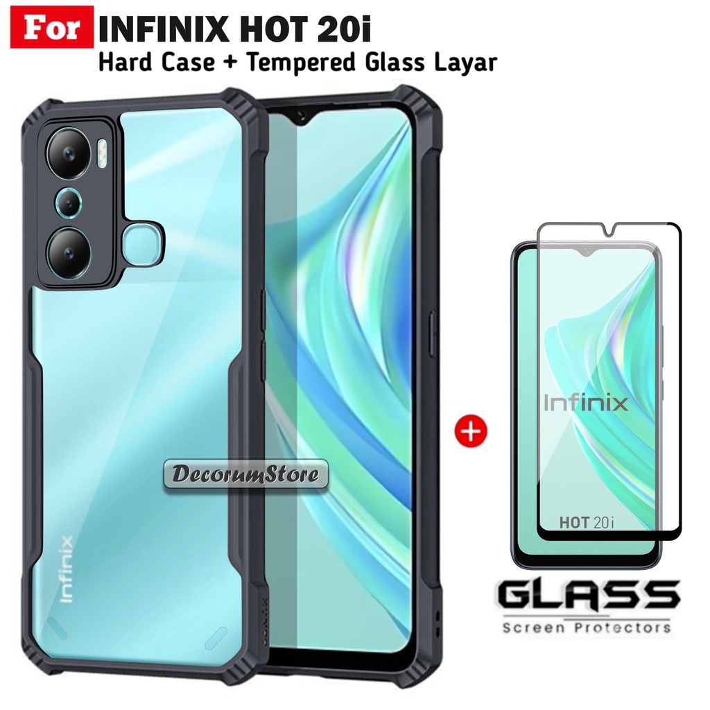 Case INFINIX HOT 20i Hard Shockproof Fusion Free Anti Gores Layar