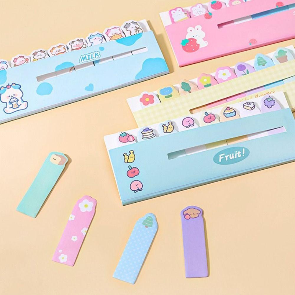 [Elegan] Sticky Notes Label 120lembar Kawaii Sticky Notes Perlengkapan Kantor Alat Tulis Siswa Label Bookmark