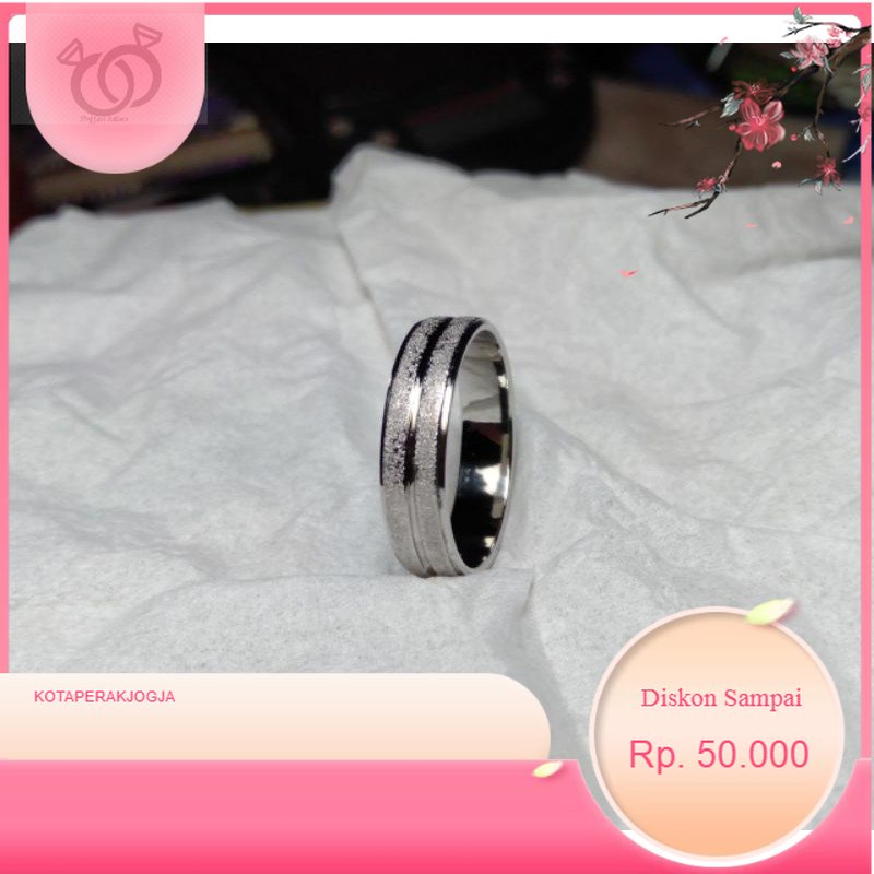 Cincin nikah cowok palladium CINCIN KAWIN PALLADIUM MURAH - By Kotaperakjogja