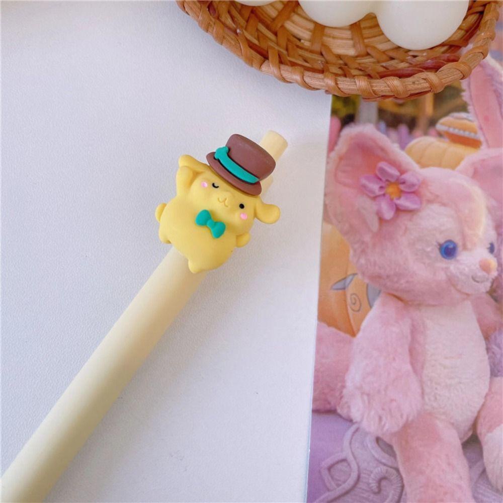 [Elegan] 0.5mm Gel Pen Sekolah Kartun Kuromi Siging Tulisan Pen Perlengkapan Kantor Melody Neutral Gel Pen