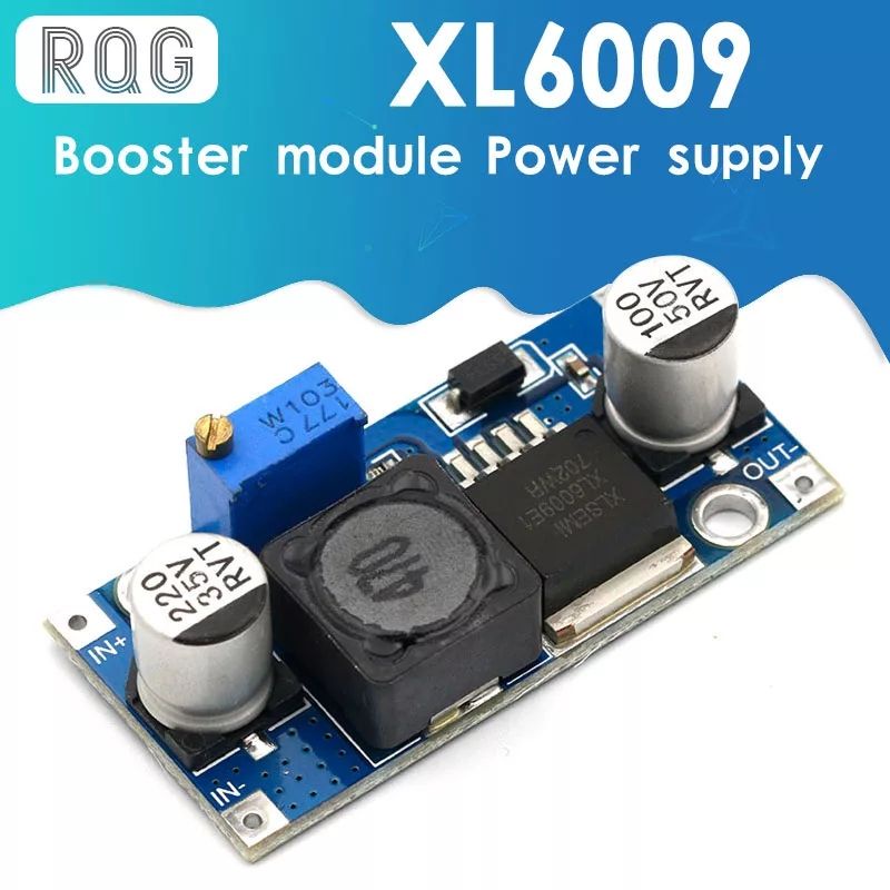 XL6009 DC-DC ADJUSTABLE STEP UP POWER CONVERTER MODULE 3V-32V TO 5V-35V 4A MAX