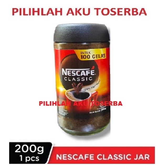 

[Ready Stock]bisa COD Kopi Nescafe Classic Jar Lampung Robusta Blend - 200 gr (Harga Satuan)