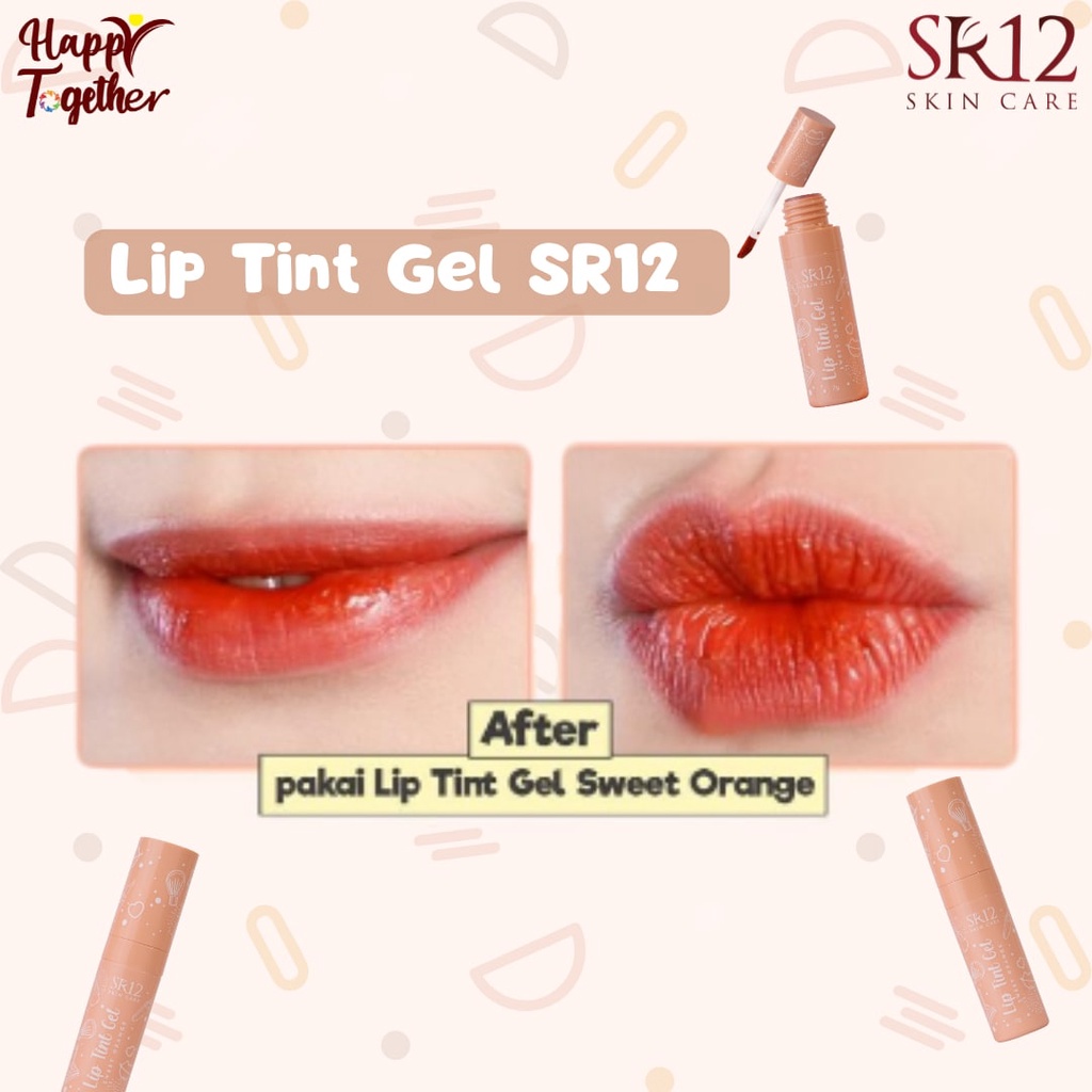 LIP TINT GEL SWEET ORANGE SR12 / LIP TINT AWET TAHAN LAMA / CHEEK &amp; LIPS / BPOM 100% ORI