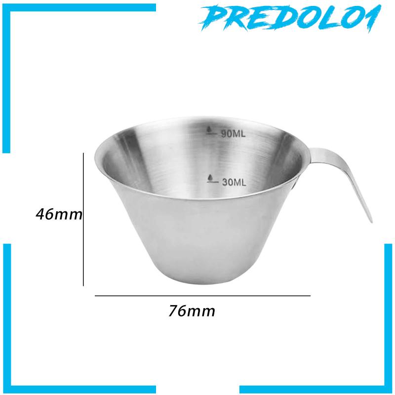 [Predolo1] Espresso Measuring Cup Espresso Aksesoris Dengan Skala 90ml Untuk Kopi Susu