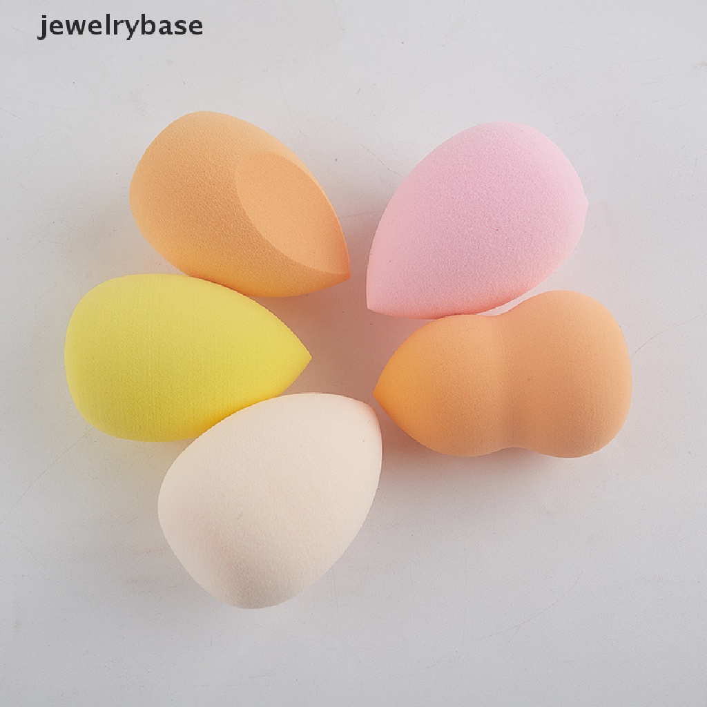 [jewelrybase] Colorful Lembut Tetesan Air Kecantikan Makeup Spons Kosmetik Bedak Puff Butik