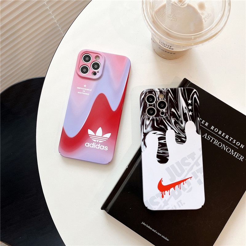 Casing Ponsel Kompatibel Untuk iphone14 13 12promax 14Pro 13 12 Pro iphone11 hard glaze shockproof anti-grease fashion sports brand cover casing