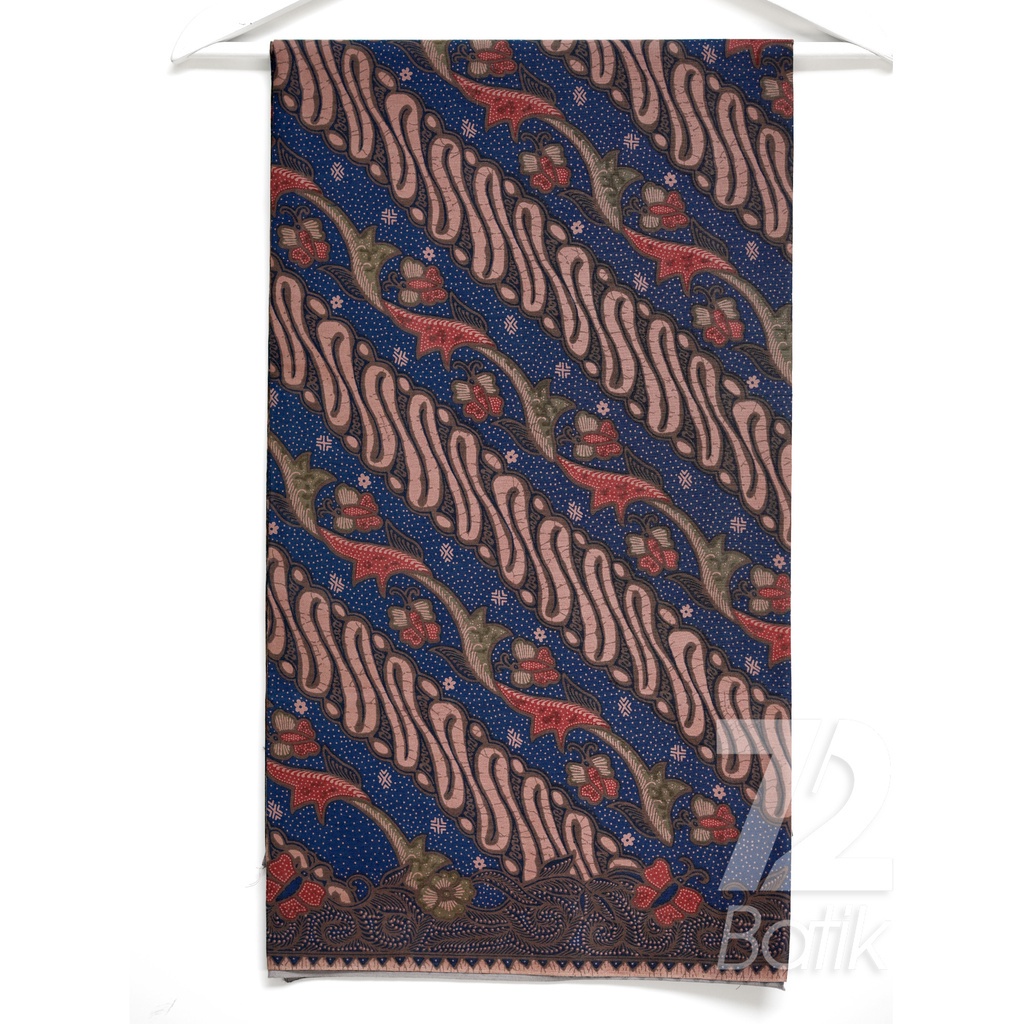 KAIN BATIK KATUN Premium Motif Parang Sulur Warna Biru Merah Hijau Coklat 723294 Cap 72 Jarik Jarit Samping Kebat Panjang Batik Katun Modern Premium Bahan Seragam Batik Pernikahan Kantor Keluarga Murah Kamen Jadi Batik Bali Lembaran