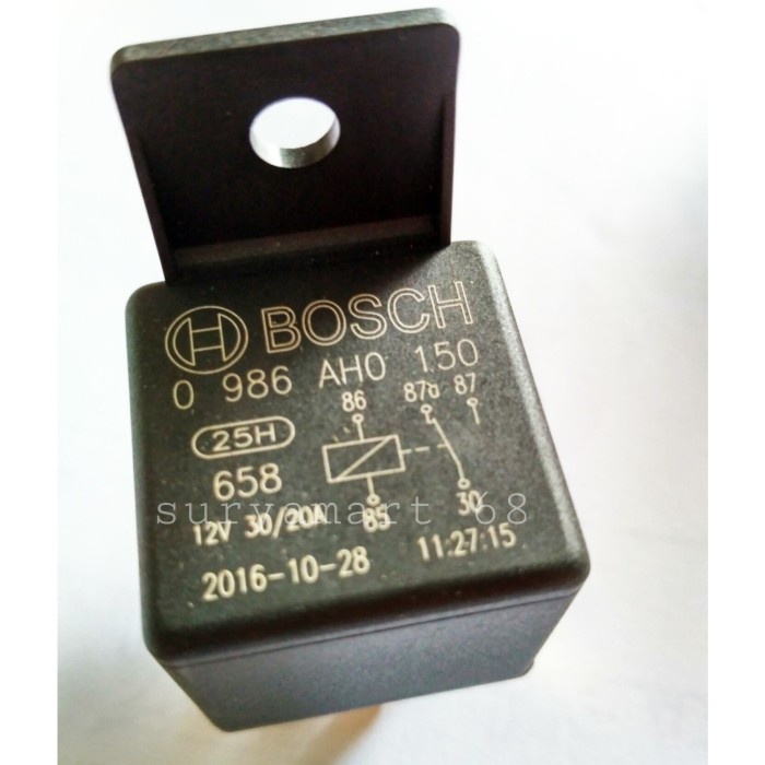 Relay Kaki 5 12V 30A - BOSCH (Original)