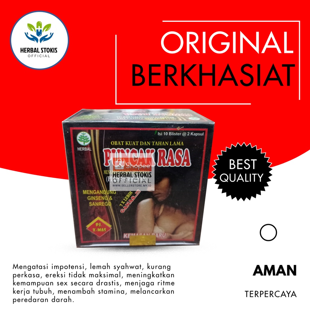 

Suplemen Kapsul Herbal KapsulPuncak (Rasa) Blister Original Asli isi 20 Kapsul Obat Vitalitas Pria