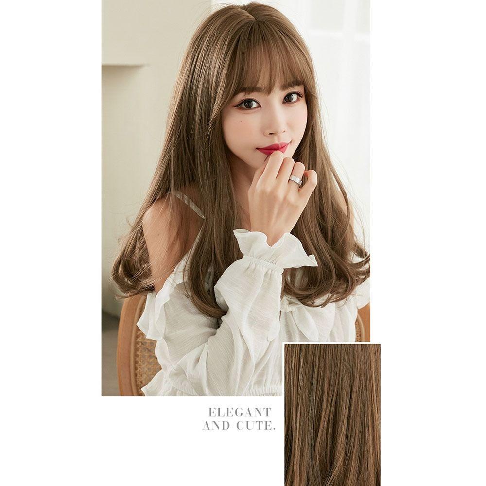 Lily Wanita Wig Multi-Warna Sintetis High Quality Mid-Length