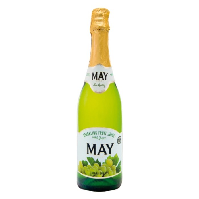 

Minuman Jus Berkarbonasi May Sparkling Juice White Grape 750ml
