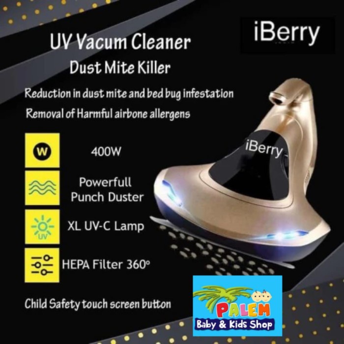 Iberry Uv vacum cleaner/Anti Bacterial UV Light - gold/pink
