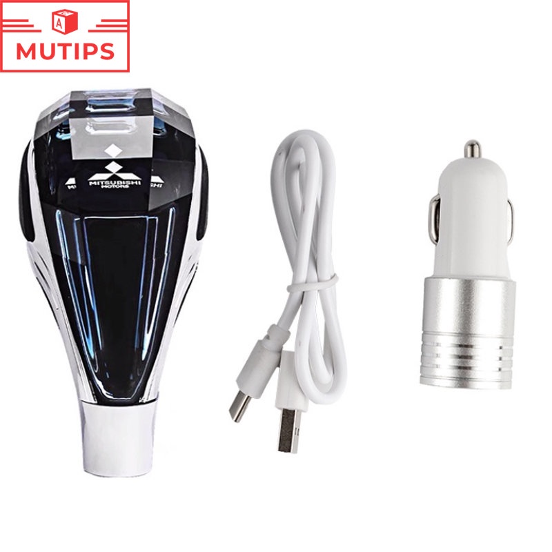 Kristal Gagang Mobil GearShift Knob Tuas Tongkat Kepala Gear Manual Knob Auto Untuk Mitsubishi Xpander Lancer Outlander Asx Mirage Attrage Pajero Aksesoris
