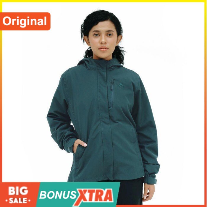 Jaket Cewek Eiger MENTAYA 2IN1JACKET WS Green Navy 91000 7271 Original