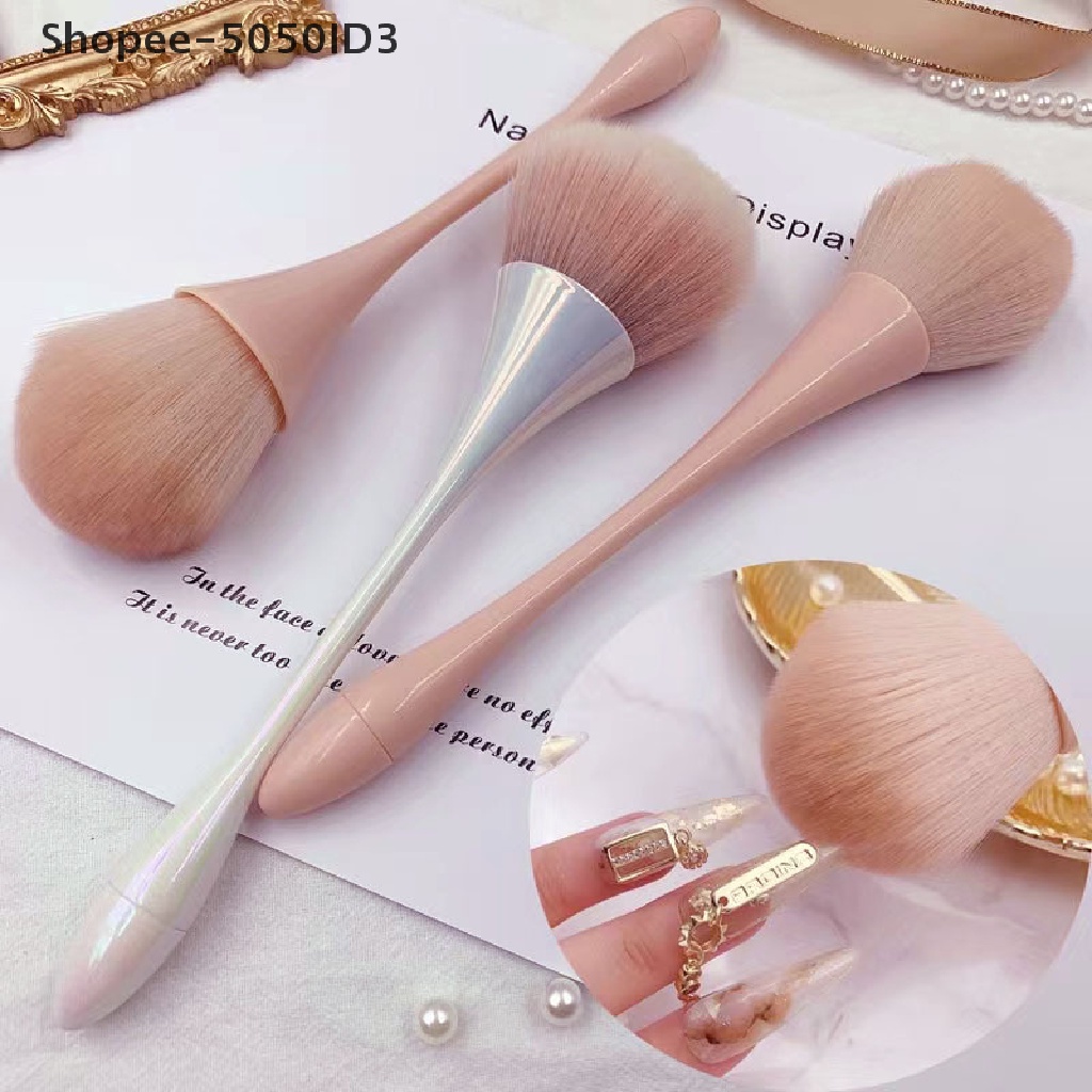 [HOT] Sikat Pembersih Debu Kuku Kepala Besar Untuk Manicure Blush Powder Makeup Brush [ID]