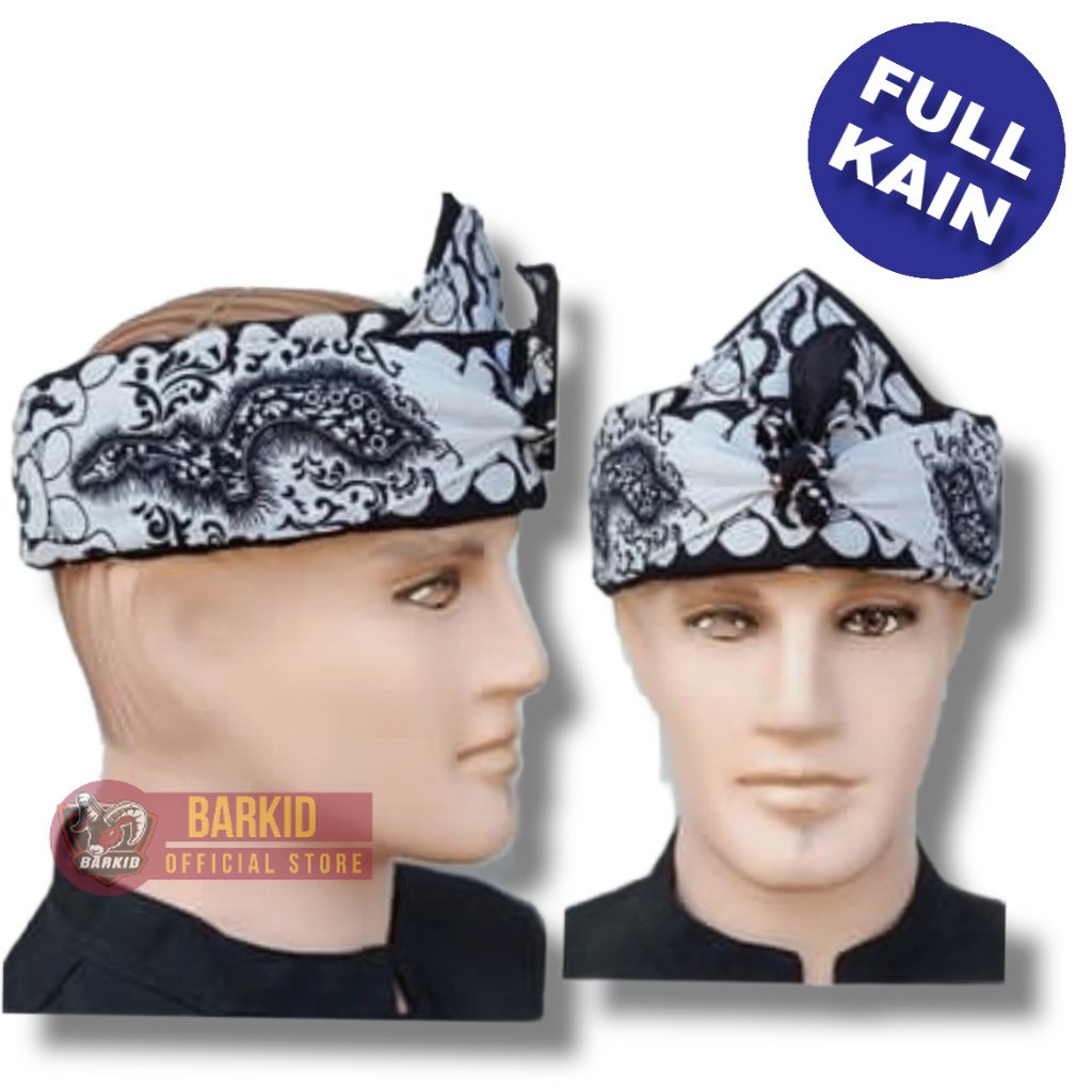 iket Makutawangsa FULL KAIN praktis- iket Sunda permanen - bendo - totopong - iket keren sunda Barki