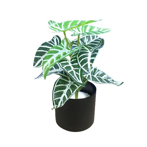 T&amp;Y Ornamen Tanaman Daun BUNGA 36 Tanaman Bunga Plastik Pot Bunga Hias Artifisial Dekorasi Ruangan