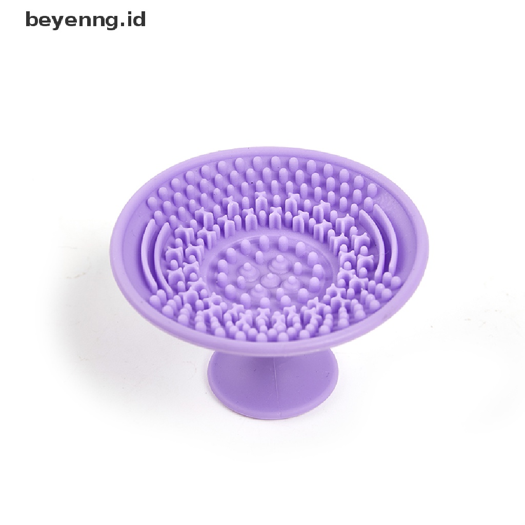 Beyen Kuas Kosmetik Makeup Pembersih Pembersih Cuci Silicone Pad Mat Scrubber Board ID