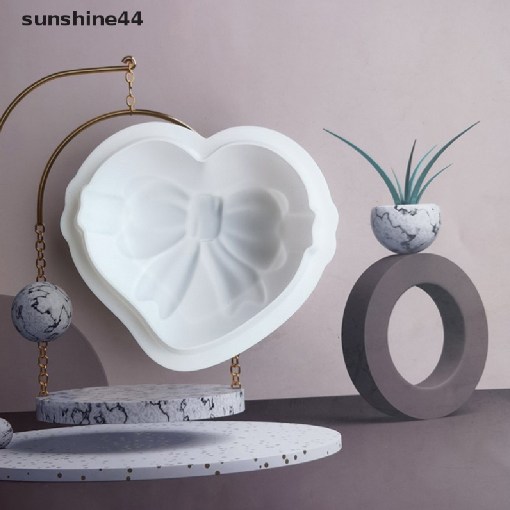 Sunshine Cute Knot Bow Cetakan Silikon Lembut Fondant Resin Art Mould Kue Pastry Tools ID