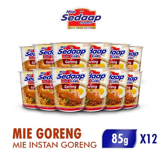 

Sedaap Cup Mie Instan Goreng @85gr x 12 pcs ORIGINAL