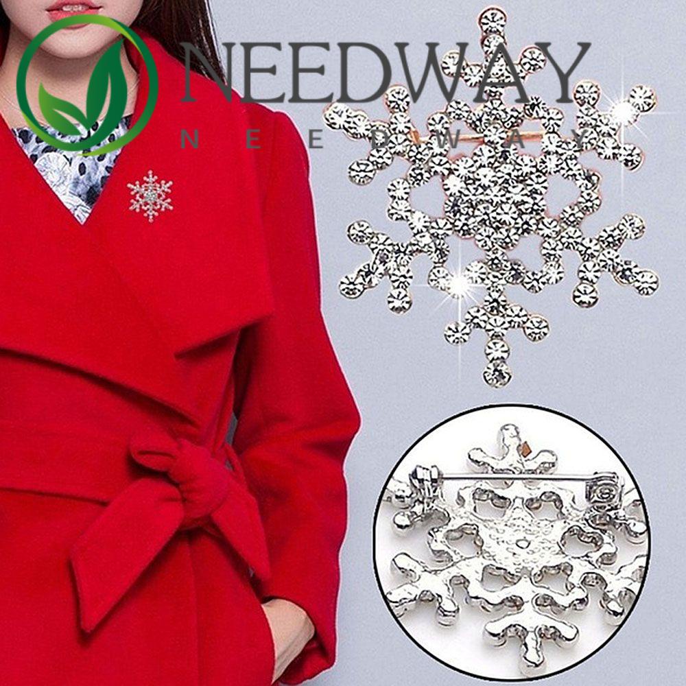 Needway  Bros Fashion Menawan Pesta Pernikahan Natal Rhinestones Snowflake