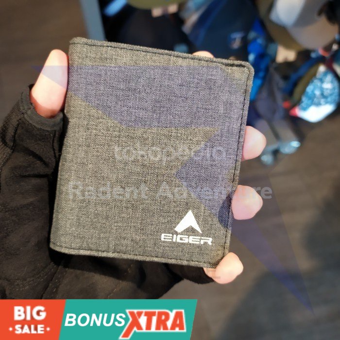 Dompet EIGER1989 X MONTEROSSA Wallet Black Hitam 91000 6609 Original Cowok KEREN AWET
