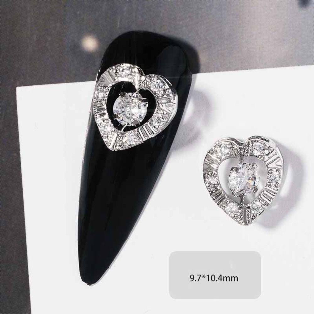 AUGUSTINA Augustina Dekorasi Nail Art Mewah DIY Gaya Campur Beruang Kupu-Kupu Manikur Perhiasan Aksesoris