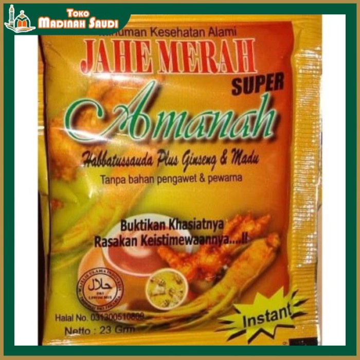 

Jahe Merah Amanah Super Plus Ginseng Madu/ Red Ginger Amanah