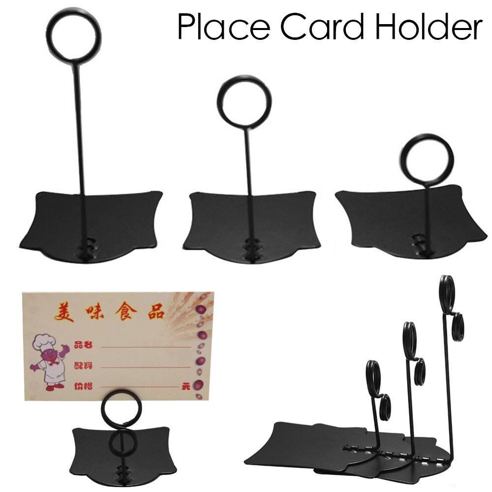 R-FLOWER 2pcs Tempat Kartu Holder Ringkas Klip Foto Pesta Price Label Holder