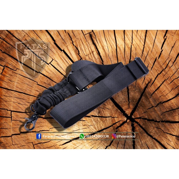 PATAS TACTICAL MAKASSAR - Tali MS 4 Singel Poin Tactical - Hitam