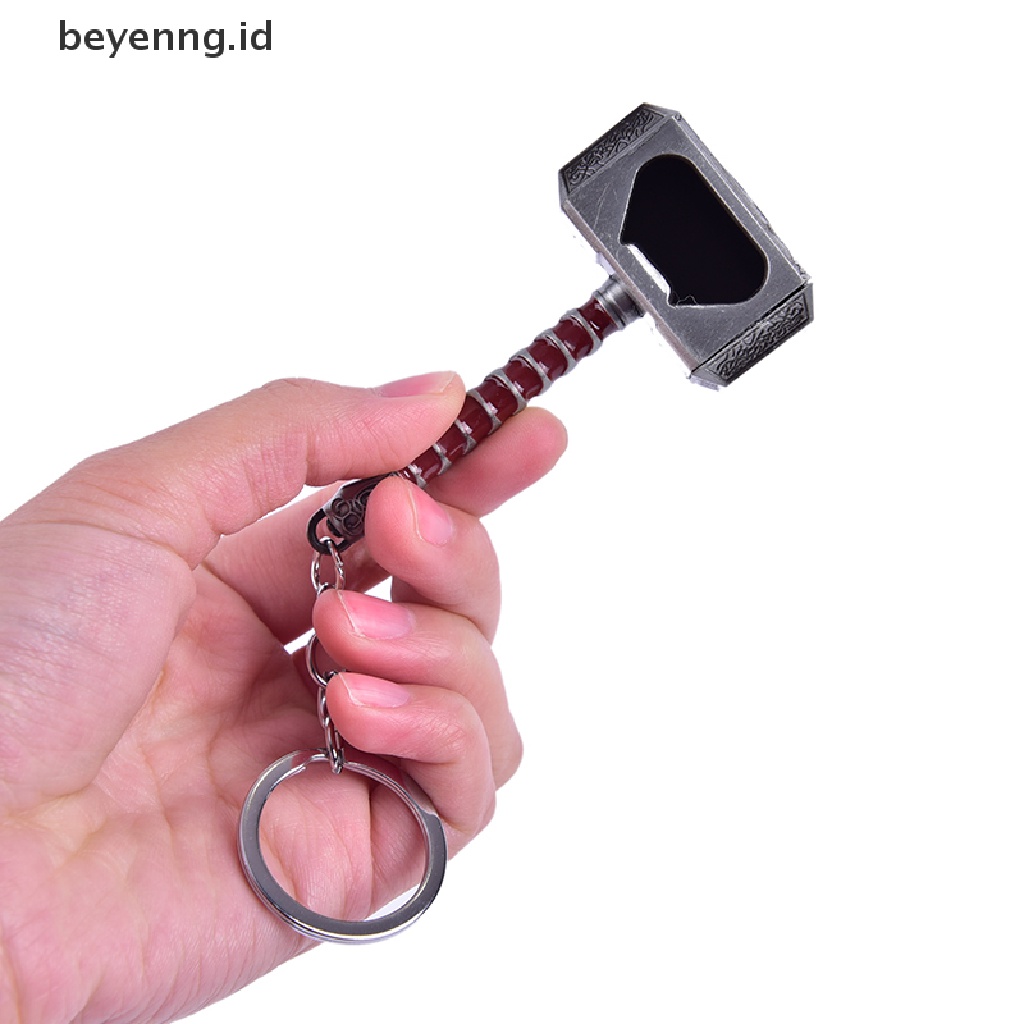 Beyen Silver Beer Bottle Opener Hammer Of Thor Shaped Pembuka Botol Bir ID