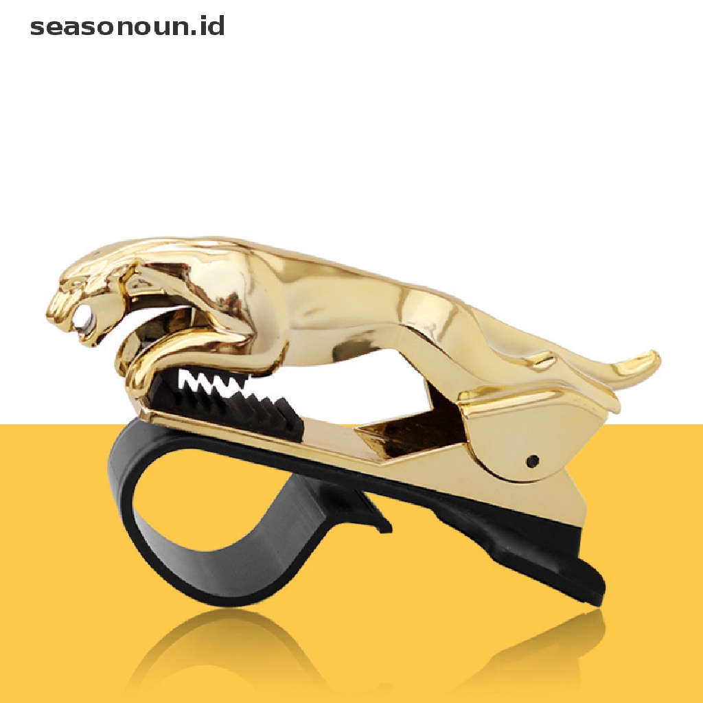 Seasonoun 1Pc Dudukan Ponsel Mobil Cheetah Keren Central Control Dashboard Phone GPS Stand.