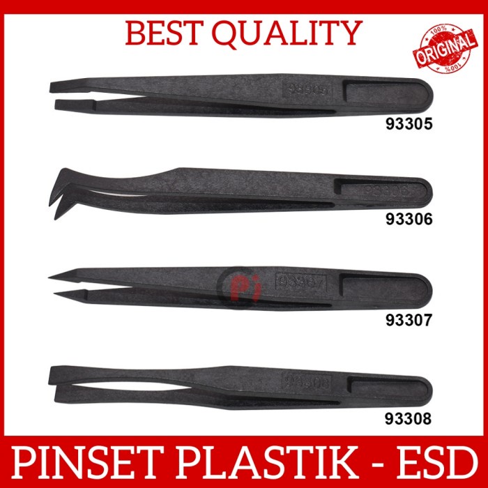 Pinset Bahan Plastik Anti Statik ESD Static Tweezer Banyak Model