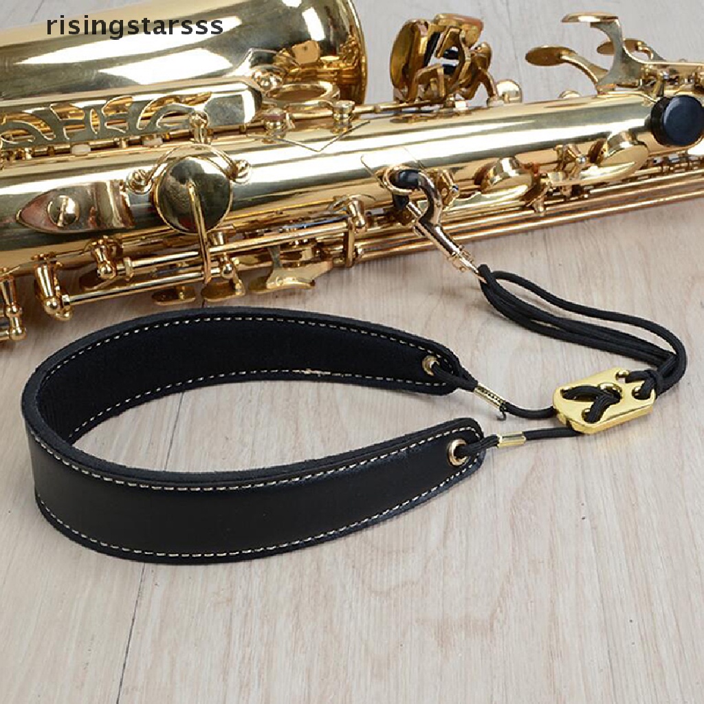 Rsid Span-new Adjustable Saxophone Neck Padded Leather Strap Sax Harness Tali Sabuk Gantung Jelly