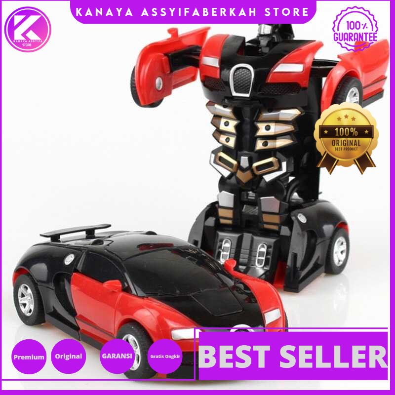 Robot Mainan Mobil Mobilan Anak Inertia Collision Action Figure Transformer - 2016-5A