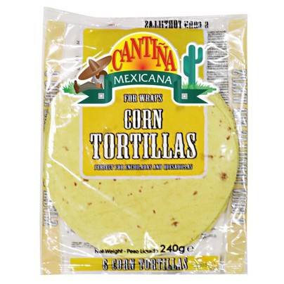 

Kulit Kebab Cantina Mexicana Corn Tortillas isi 6pcs Uk 20cm