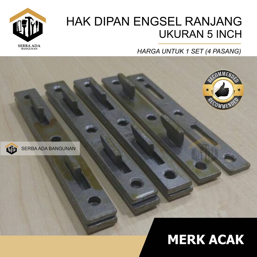 Hak Dipan Bobok 5 Inci l Bracket Ranjang I (1set - 4 pasang) Bed Fitting