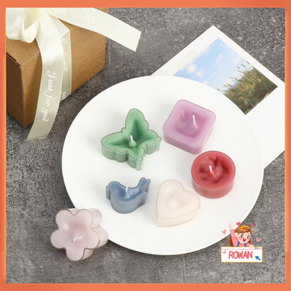 R-flower Candle Mold Dekorasi Rumah Plastik Tahan Panas Cahaya Bentuk Hati Candle Cup Holder