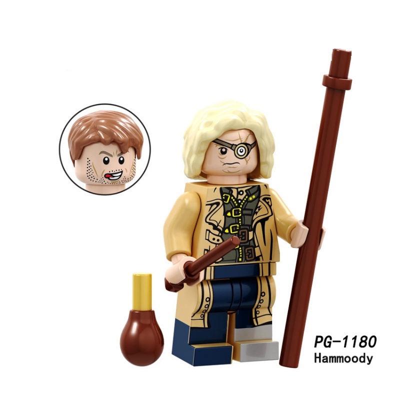 Harry Potter Series Minifigure Hammoody Voldemort Credence Barebone Draco Malfoy Rakitan Mainan Blok Bangunan