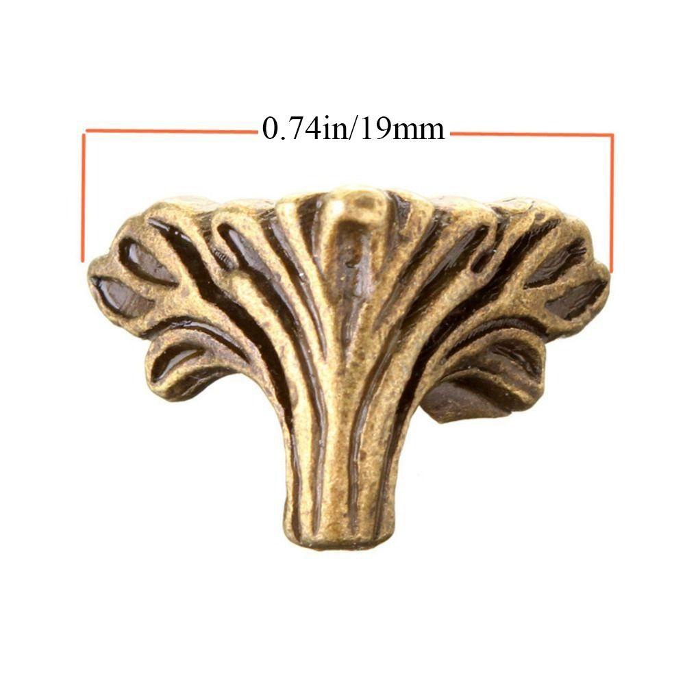 Lanfy Bracket Sudut 30Pcs Motif Cabang Bronze Antik Furniture Hardware Kerajinan Tangan Corner Foot