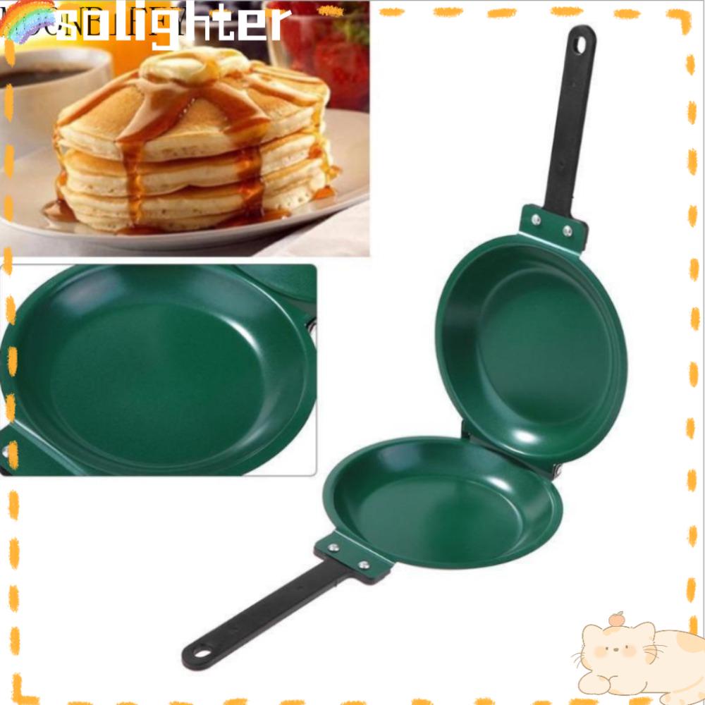 Solighter Wajan Penggorengan Hijau Dengan Lapisan Keramik Home Kitchen Pancake Maker