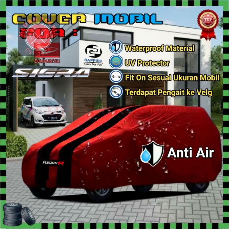 MEDANTEKNIK88 Sarung Mobil SIGRA Outdoor Waterproof / Cover Body Selimut Pelindung Mobil SIGRA Anti 
