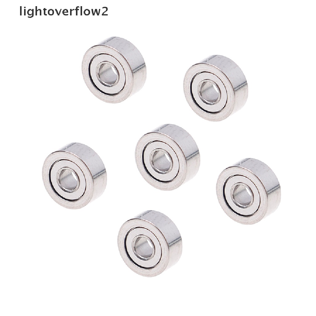 [lightoverflow2] 10pcs MR62ZZ (2x6x2.5mm) metal Terlindung Presisi Bola Bearing mini Bearing [ID]