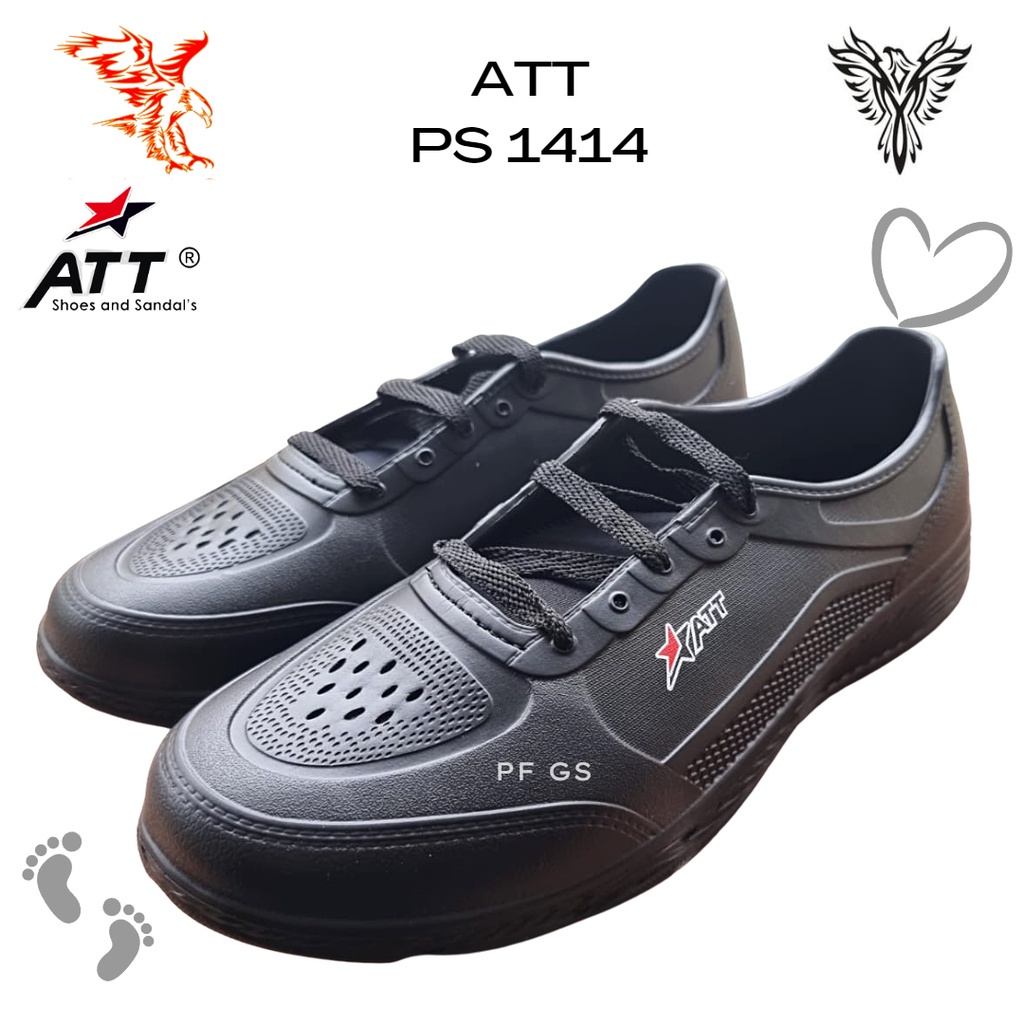 Sepatu Sneakers Pria ATT PS 1414 Phylon EVA HitamTali Ringan 39-42