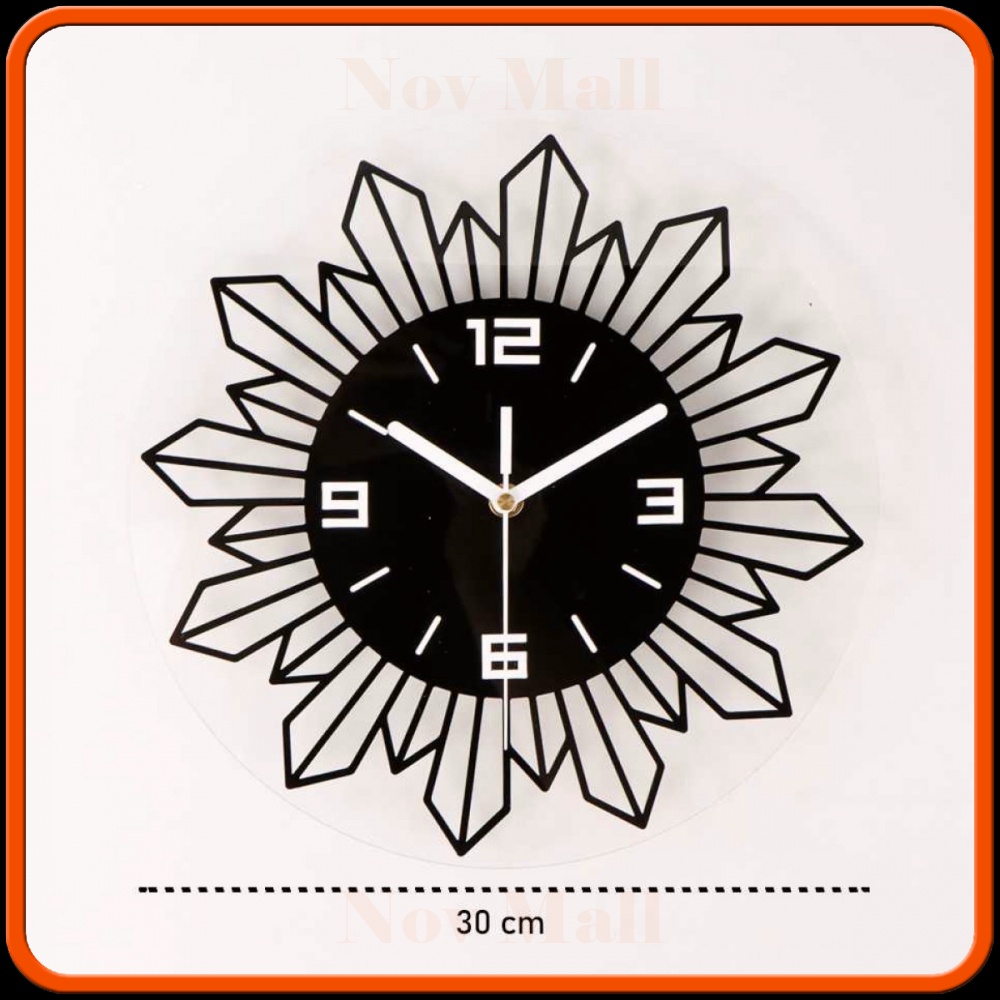 Jam Dinding Quartz Creative Design Geometric 30CM -JM754