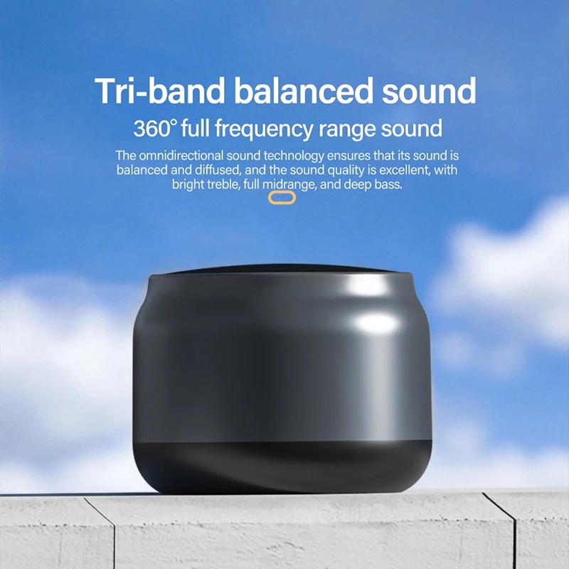 TWS Mini Bluetooth Speaker/Portable Wireless Speaker/Bluetooth 5.0/TWS Built-in-Mic/Bass Stereo Call