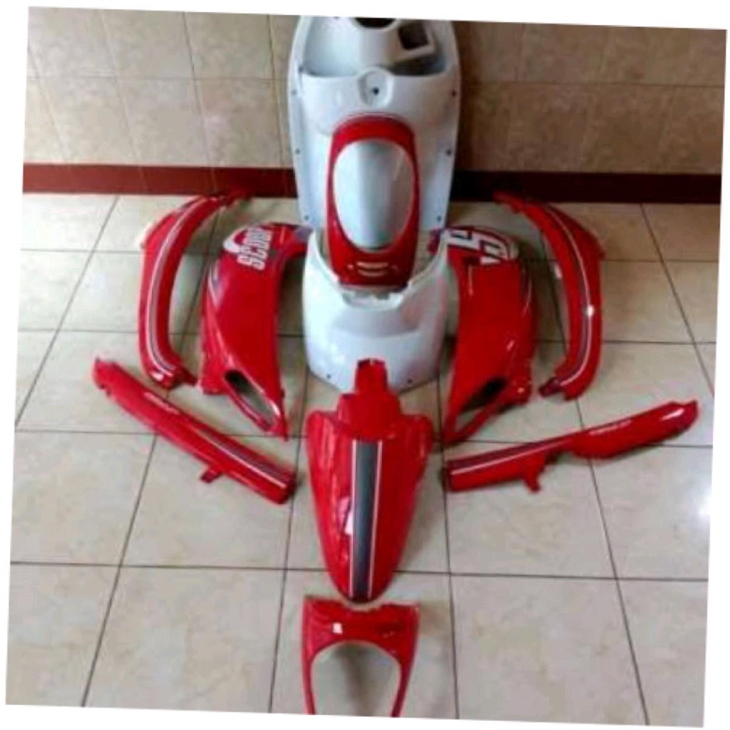 Full set body halus Honda Scoopy fi 2016-2017 plus striping