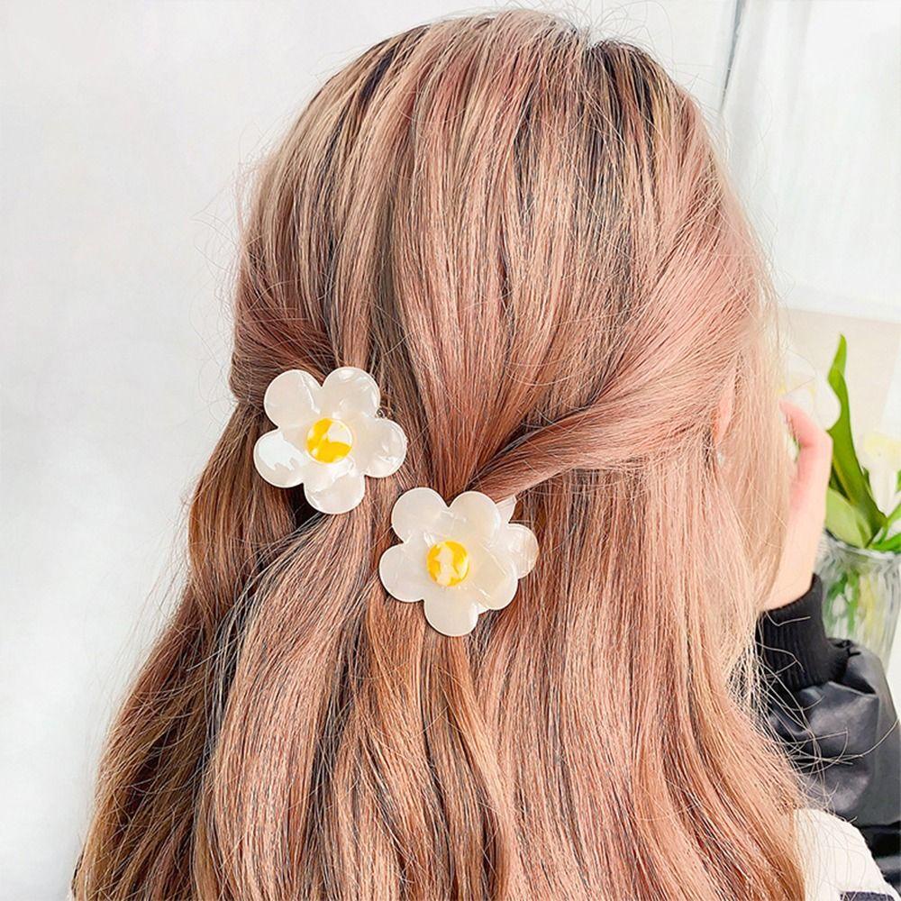 Agustinina Daisy Rambut Cakar Lucu Kreatif Fashion Bunga Hiu Klip Hiasan Kepala Temperamen Untuk Wanita Women Hair Clips