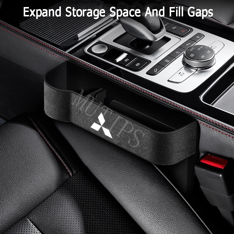 Mitsubishi Car Seat Gap Filler Storage Organizer Box Multifungsi Kompartemen Handphone Cup Holder Bag Untuk Kuda Lancer Pajero Xpander Mirage Outlander Attrage